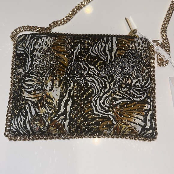 CAMILLA *What’s New Pussycat* silk animal print chain crossbody shoulder bag - Picture 6 of 9